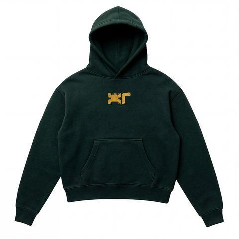 Худі oversize - ЖАБАГАДЮКА х CHOPCHOP XYDI-ZHA1-DRKGRN-S фото